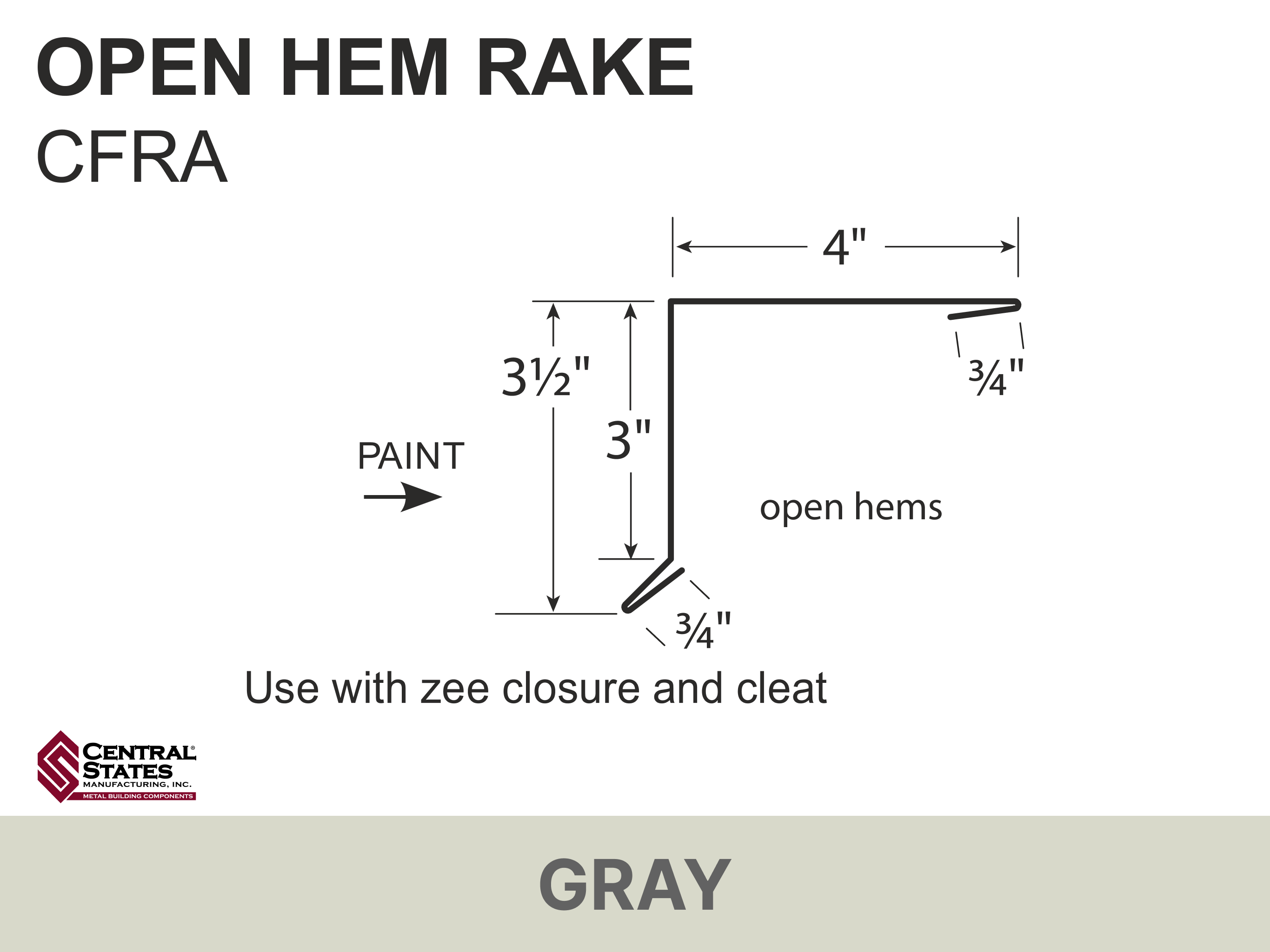 H-Loc™ Open Hem Rake