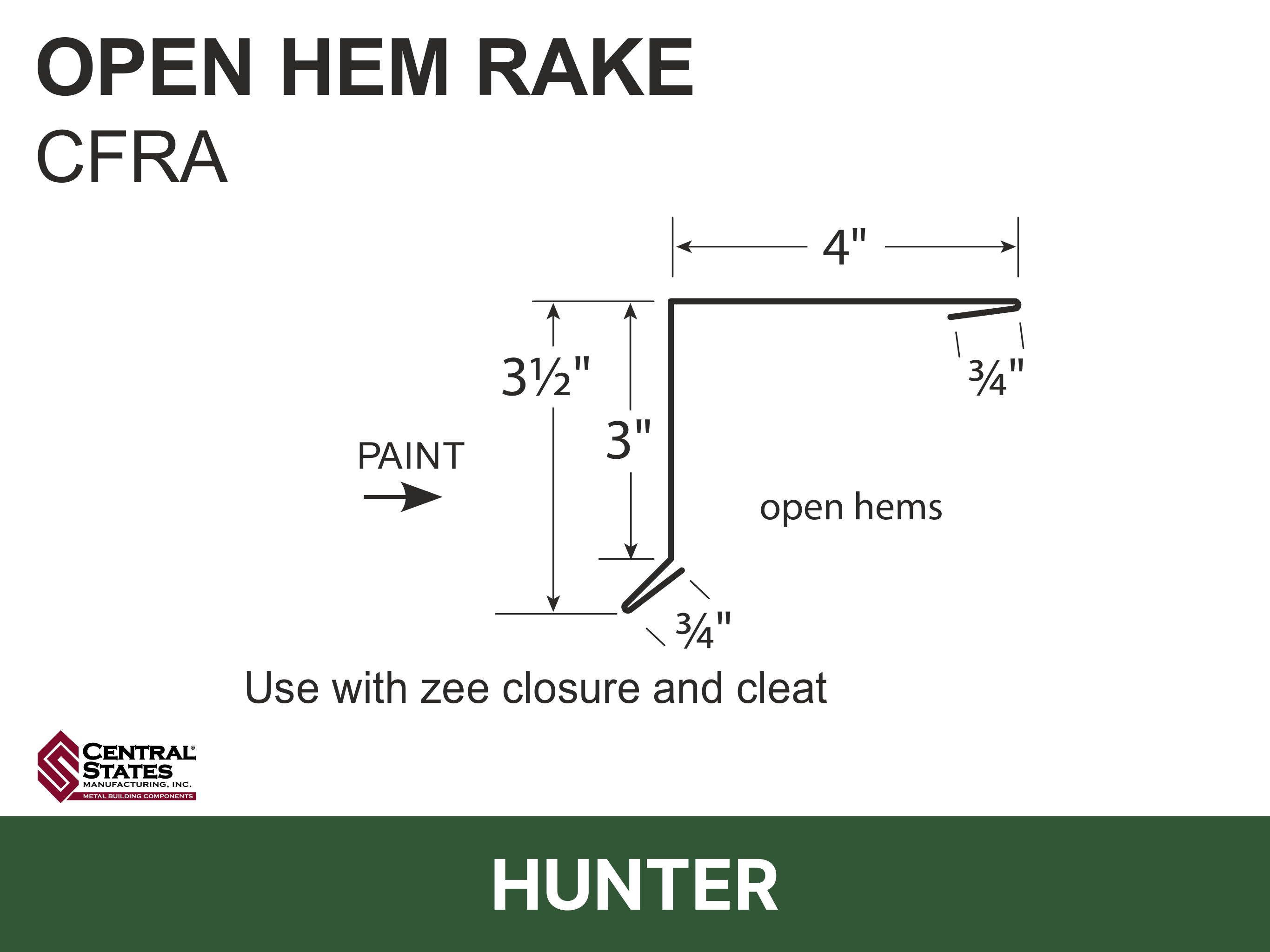 H-Loc™ Open Hem Rake