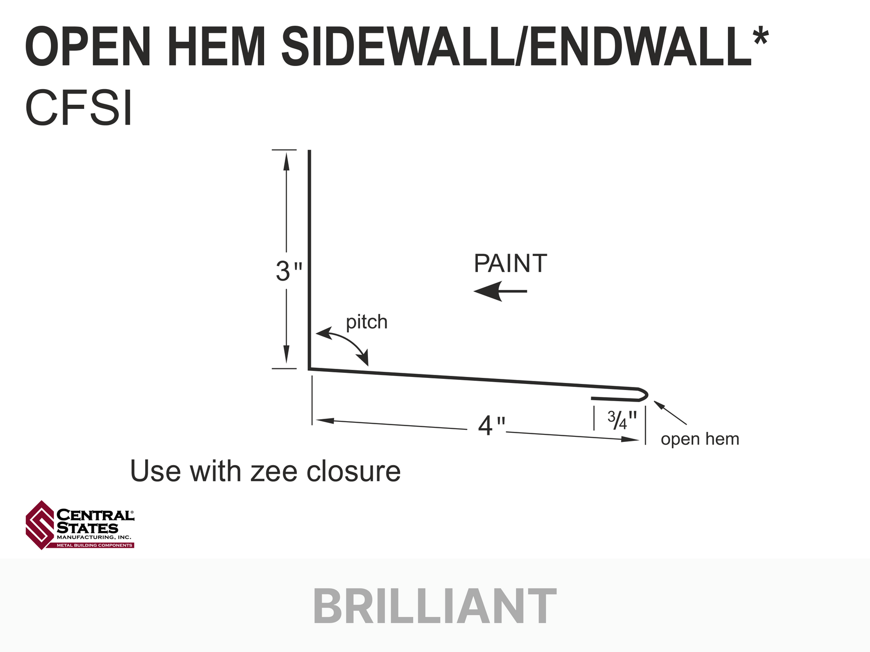 H-Loc™ Open Hem Sidewall/Endwall
