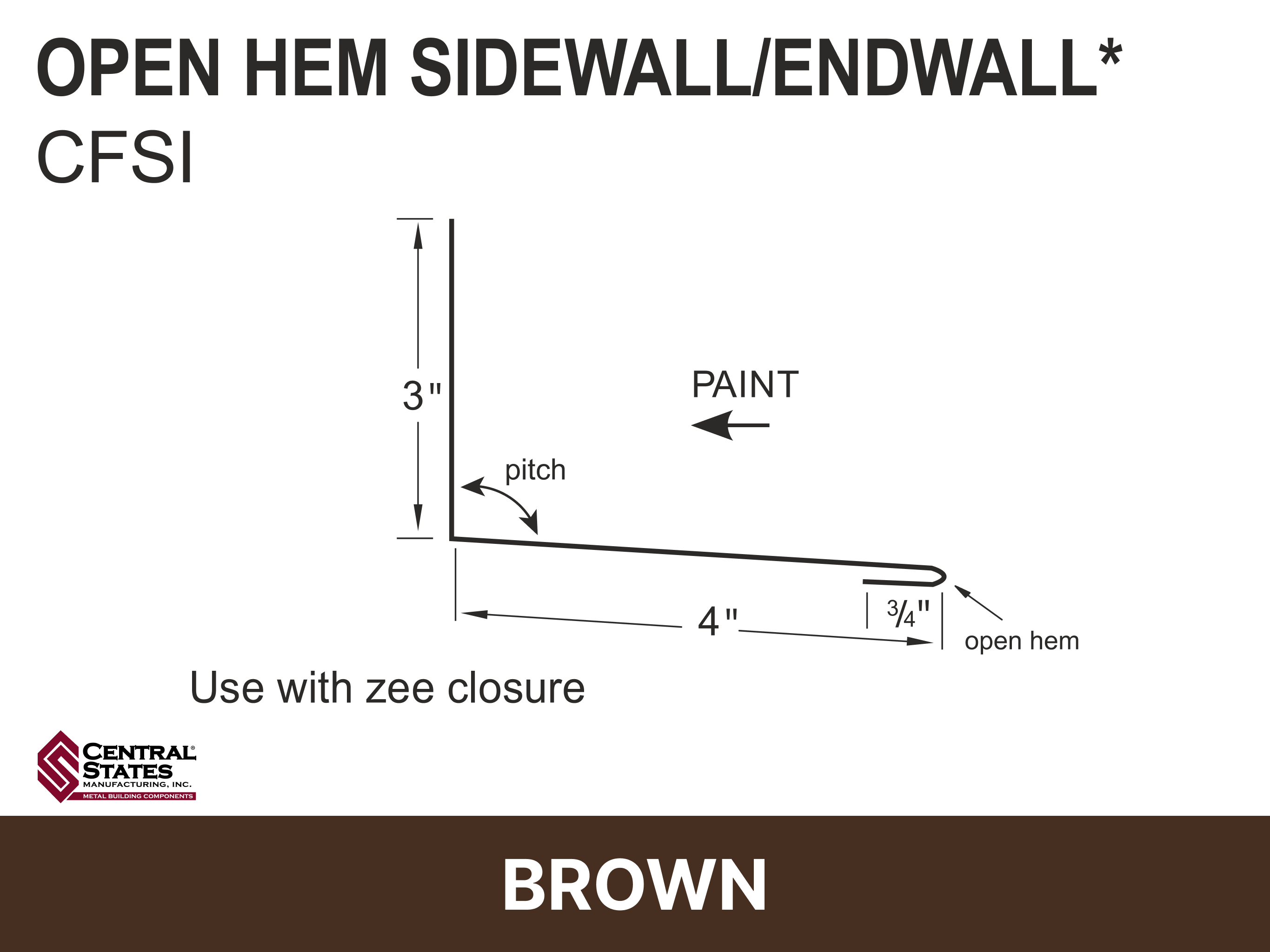 H-Loc™ Open Hem Sidewall/Endwall