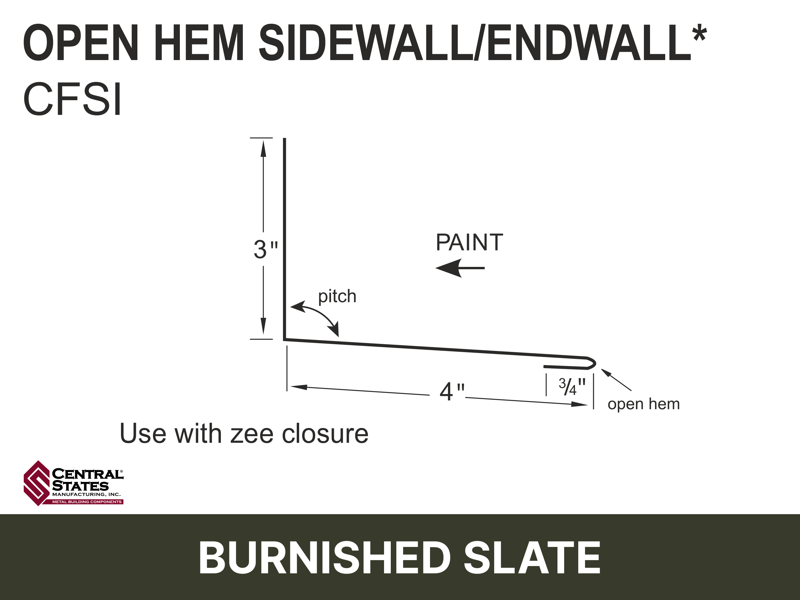 H-Loc™ Open Hem Sidewall/Endwall