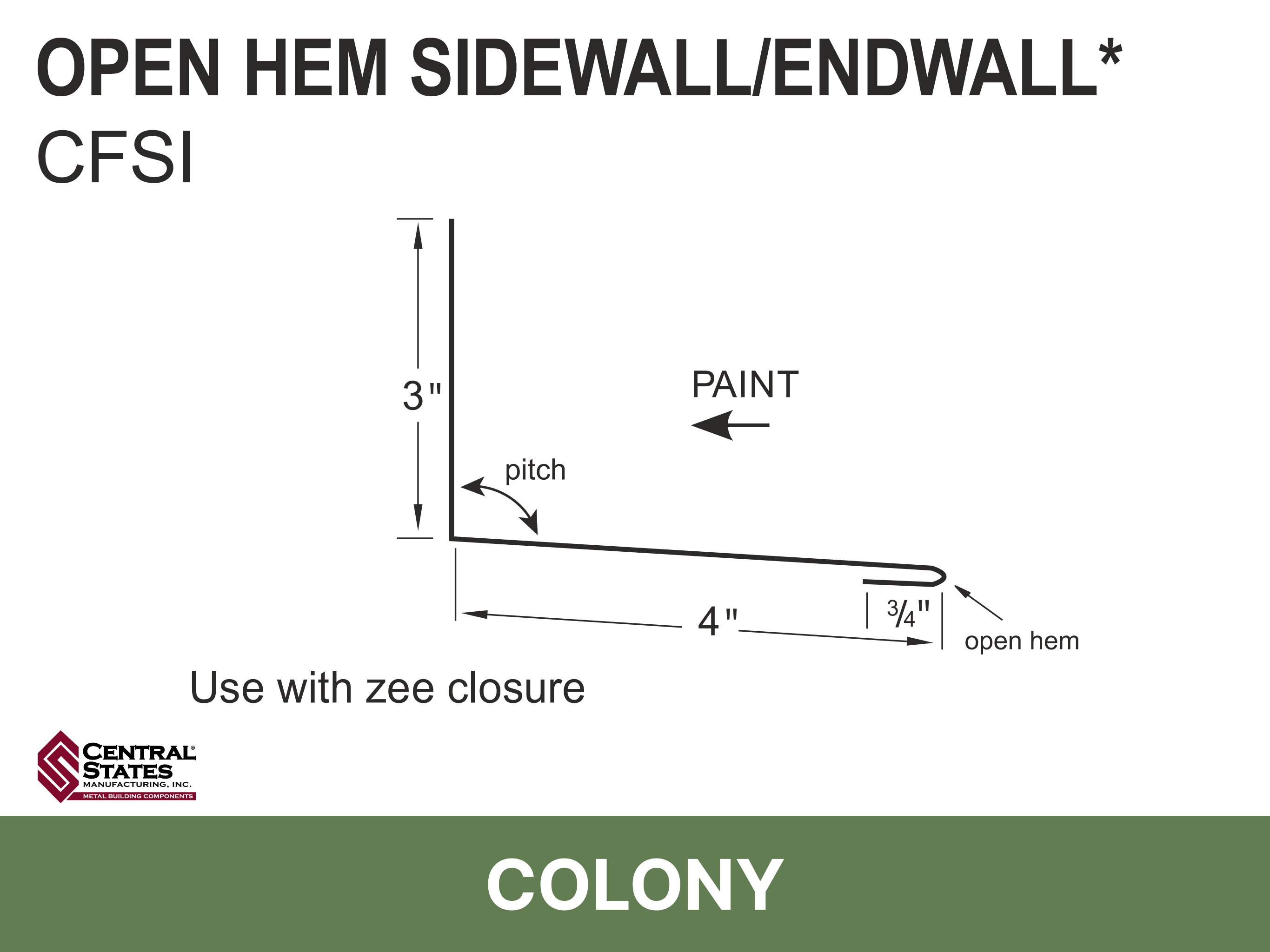 H-Loc™ Open Hem Sidewall/Endwall