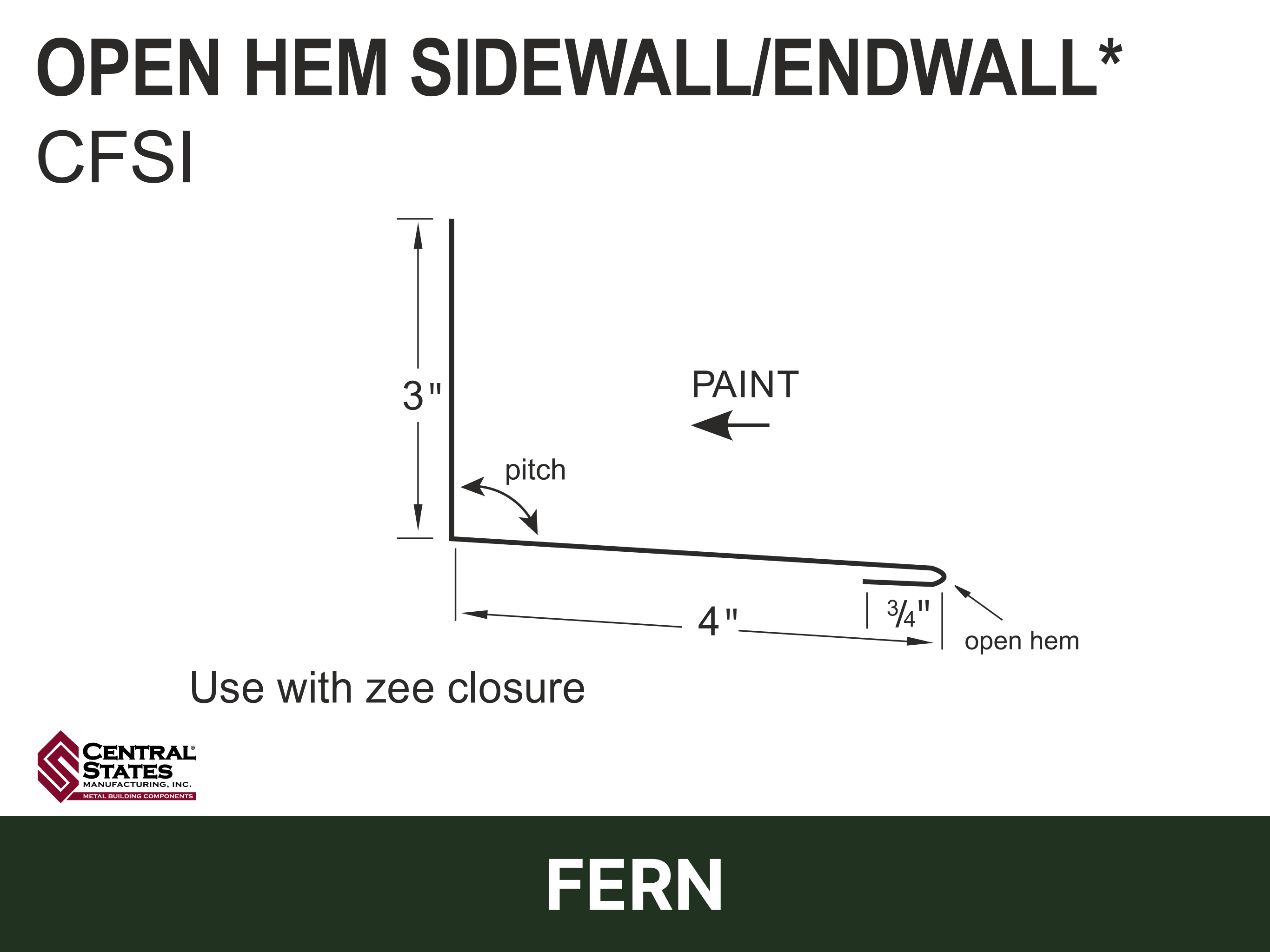 H-Loc™ Open Hem Sidewall/Endwall