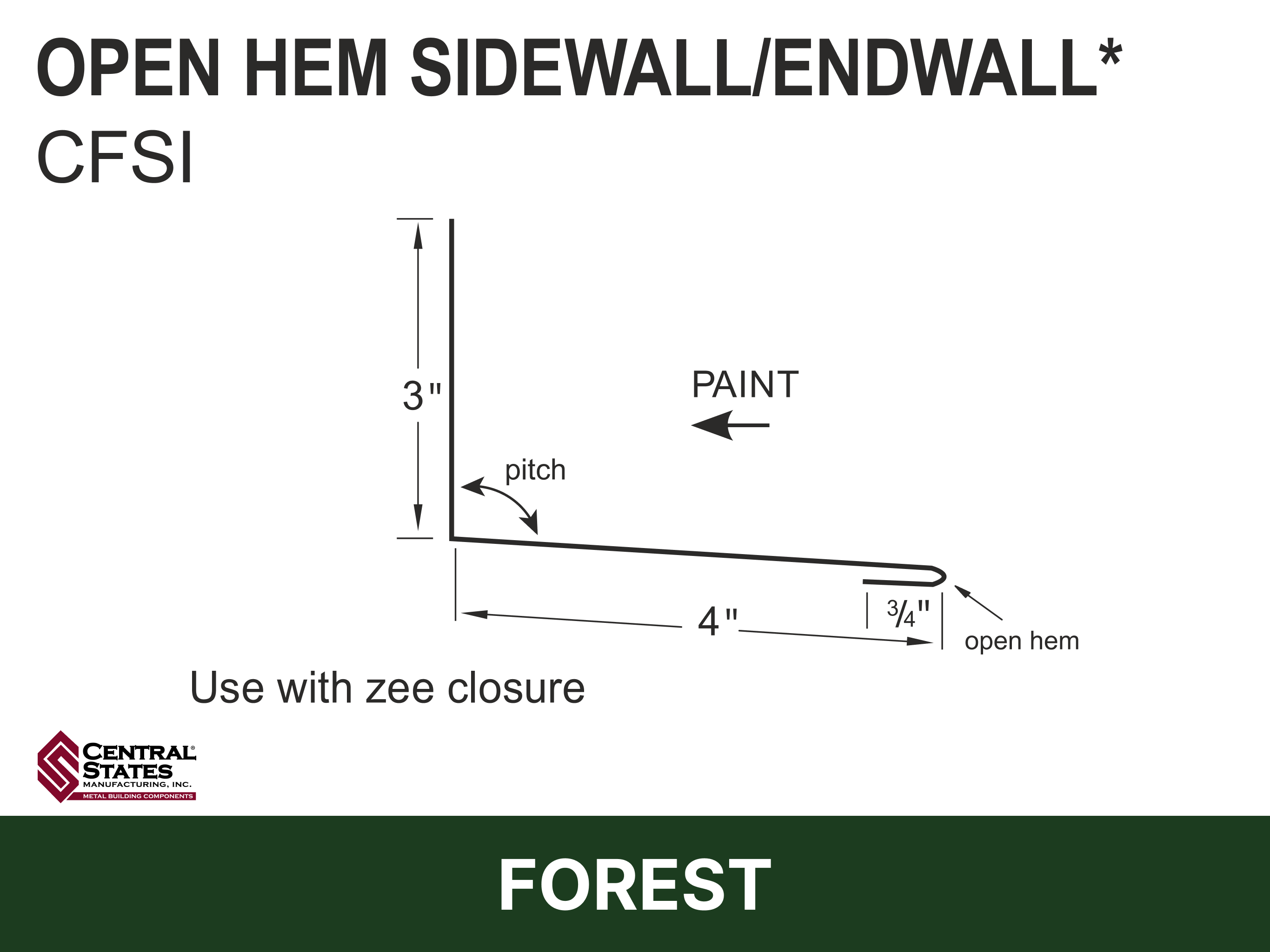 H-Loc™ Open Hem Sidewall/Endwall