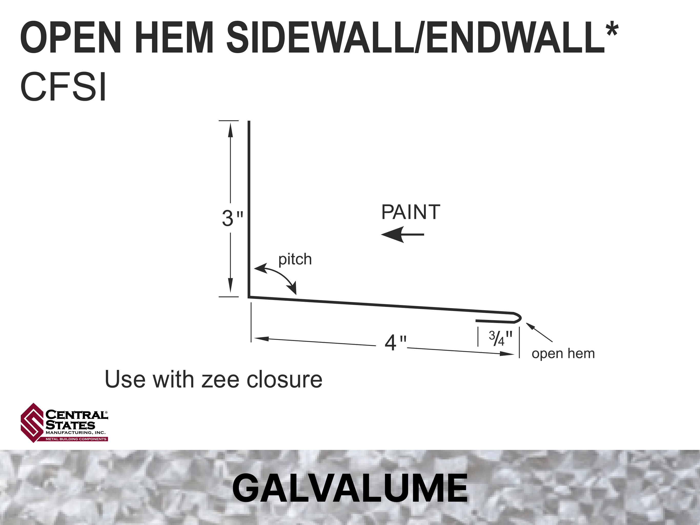 H-Loc™ Open Hem Sidewall/Endwall