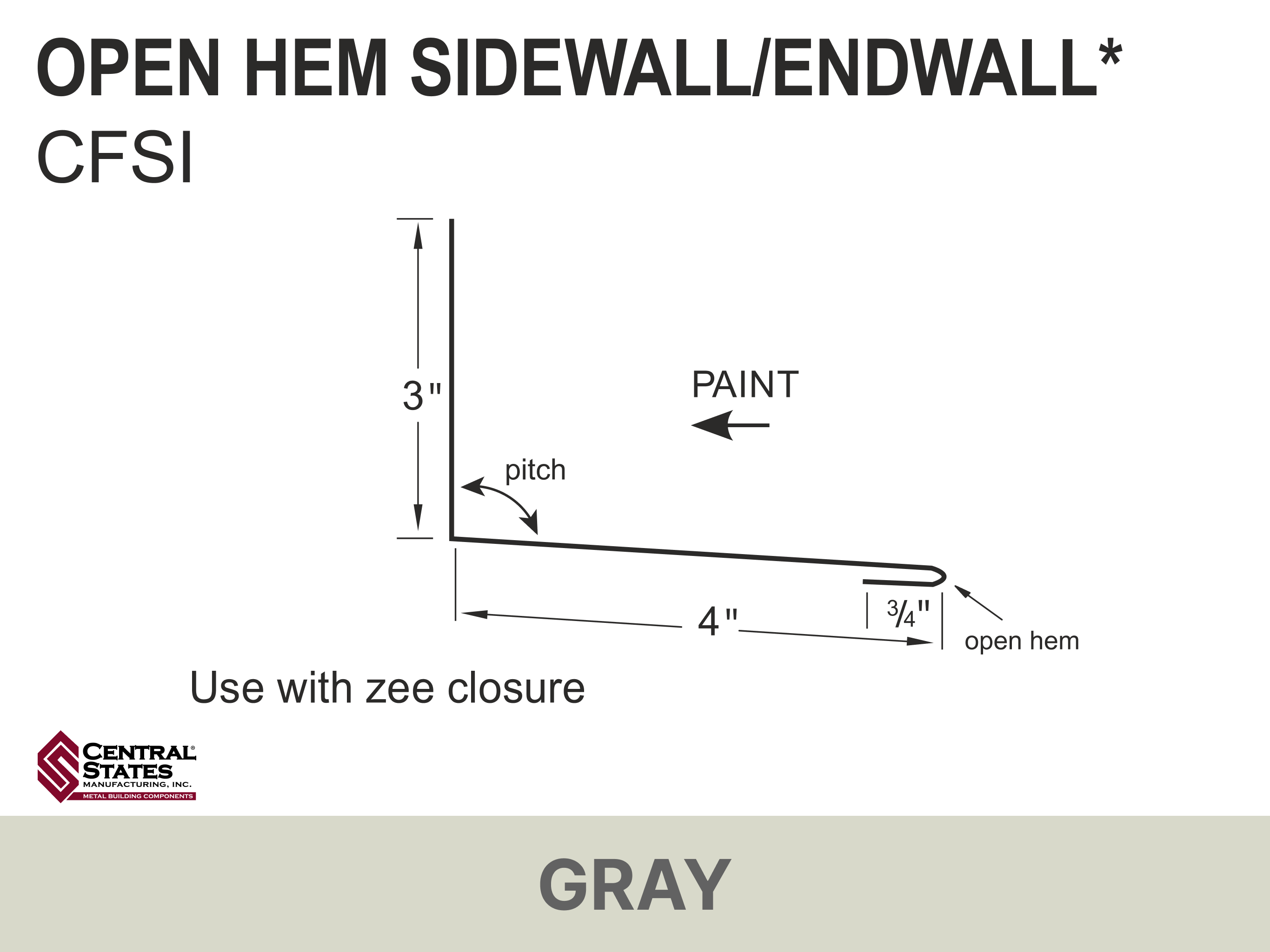 H-Loc™ Open Hem Sidewall/Endwall