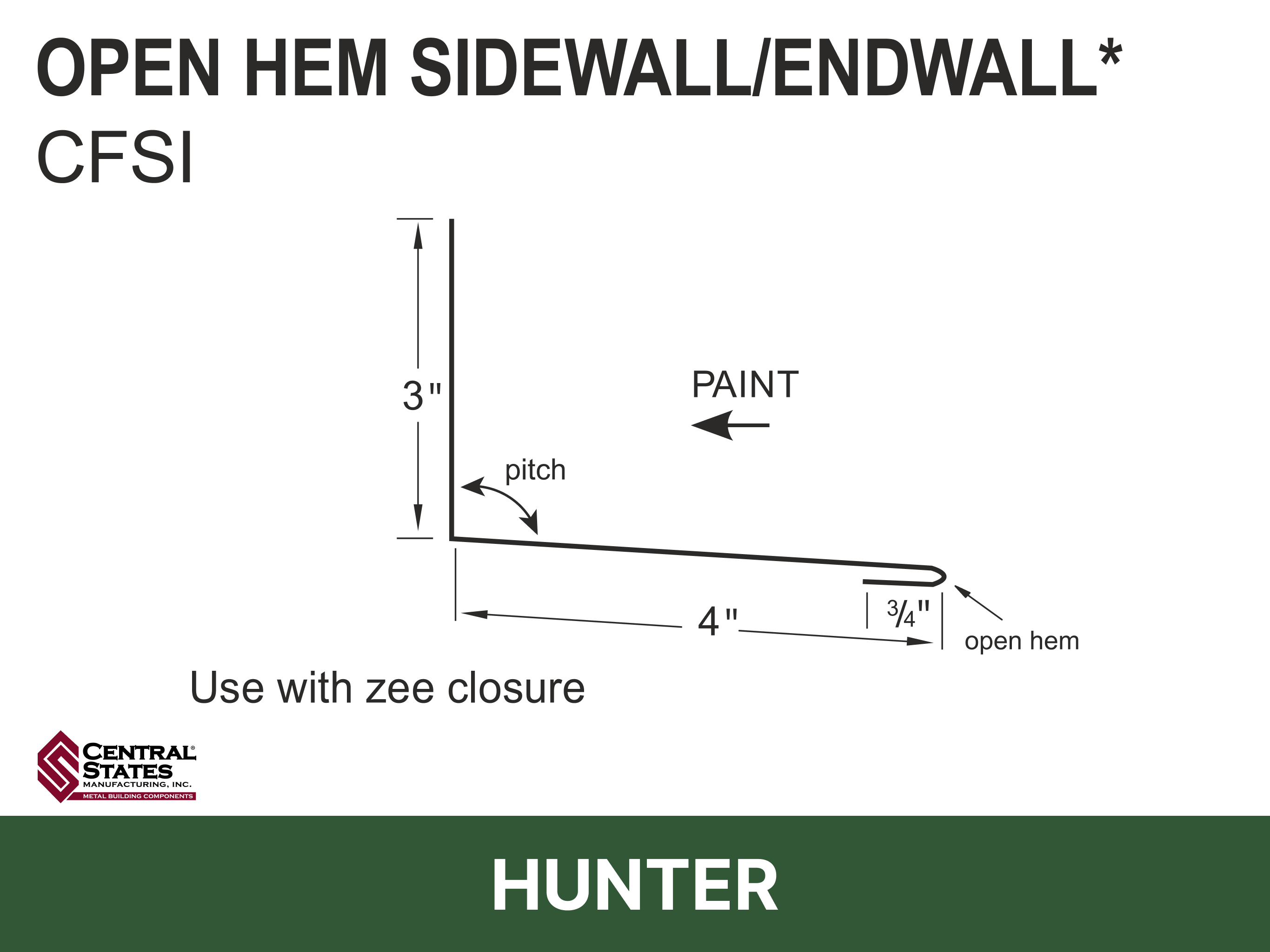 H-Loc™ Open Hem Sidewall/Endwall
