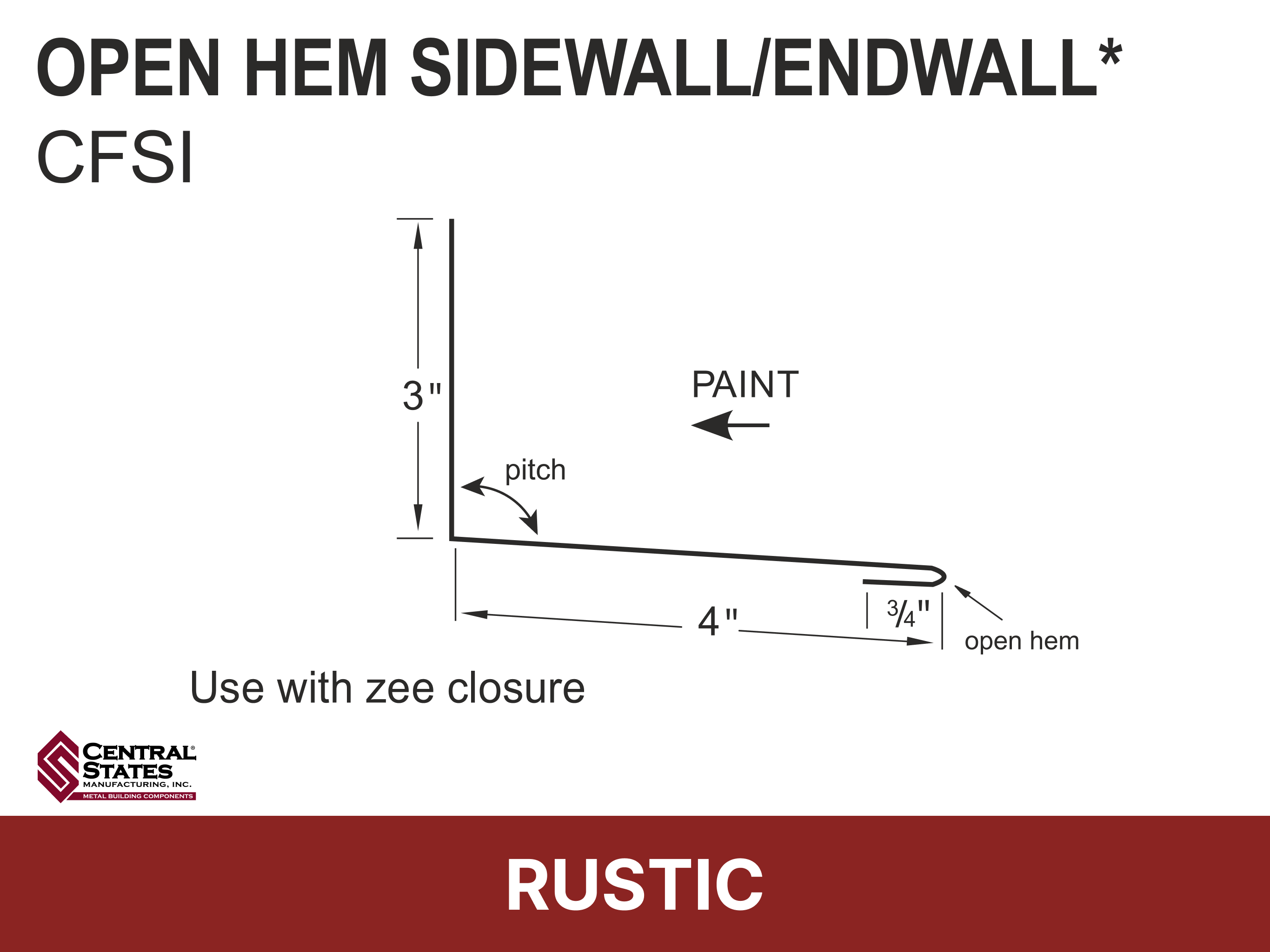 H-Loc™ Open Hem Sidewall/Endwall