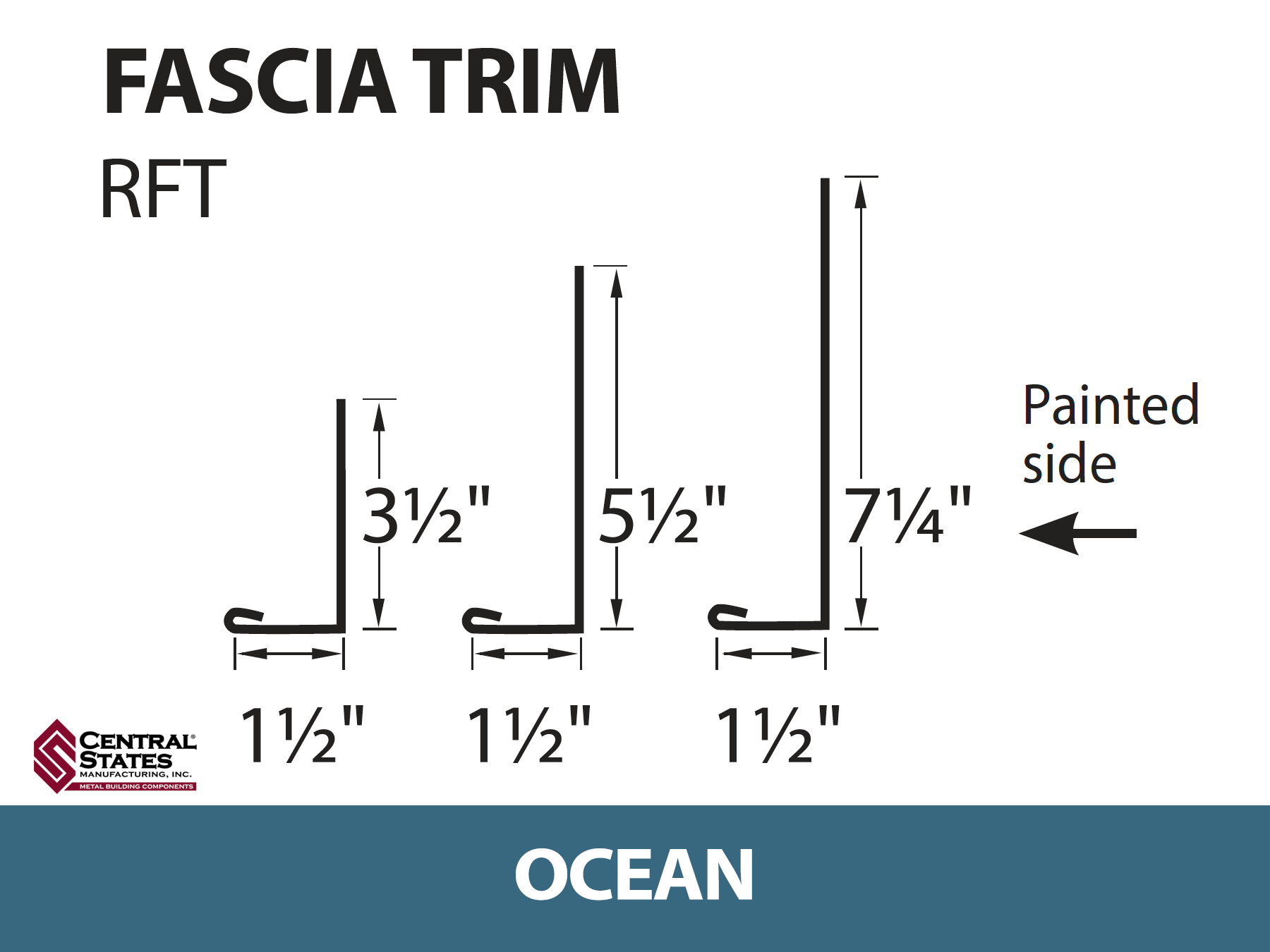 Residential Fascia Trim 10'2"