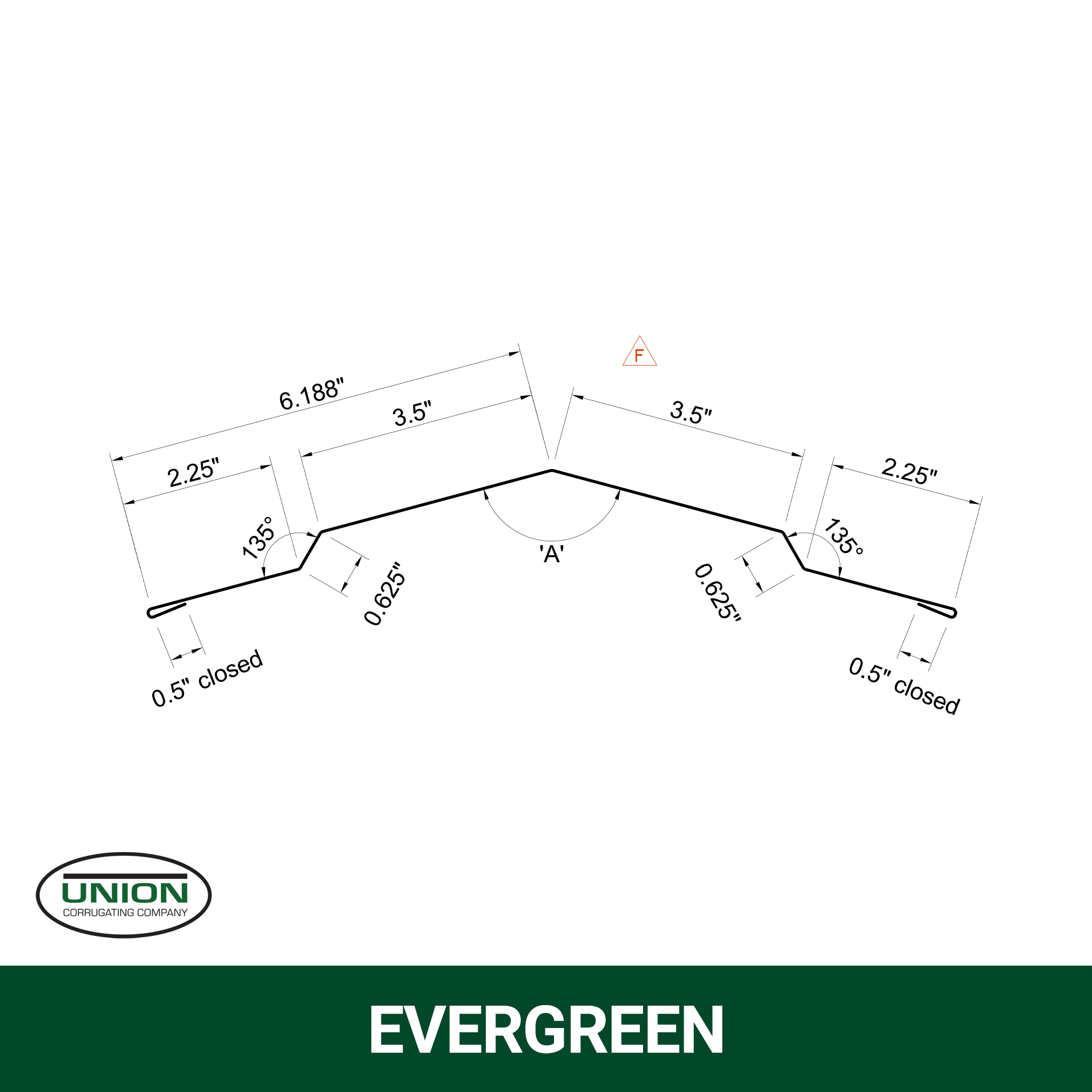 MasterRib® Ridge Cap - 29 ga. - 10'6"