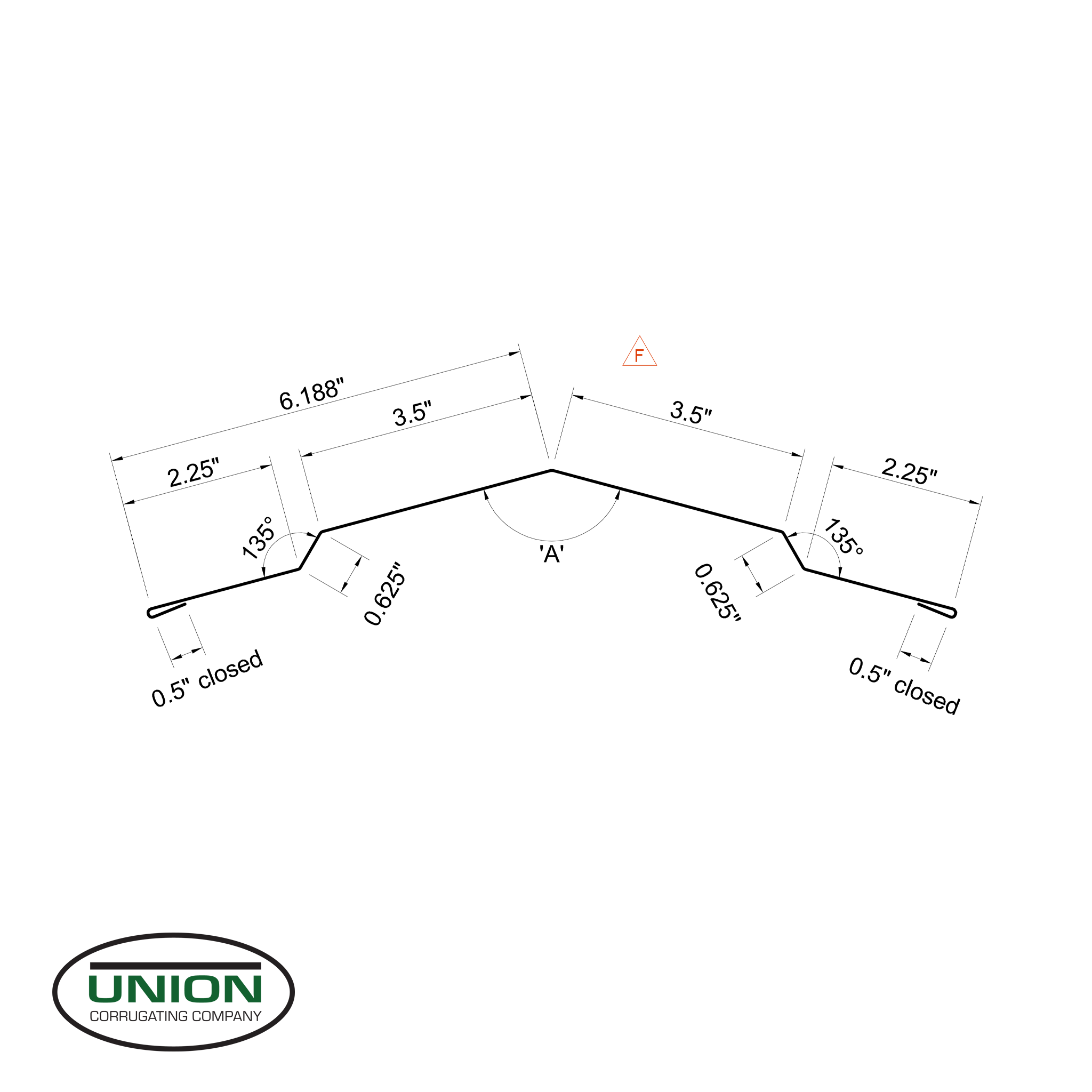 MasterRib® Ridge Cap - 29 ga. - 10'6"