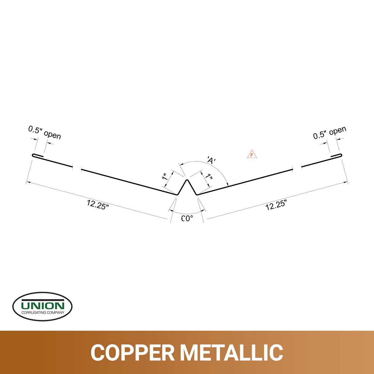 MasterRib® W Valley Flashing - 29 ga. - 10'2"