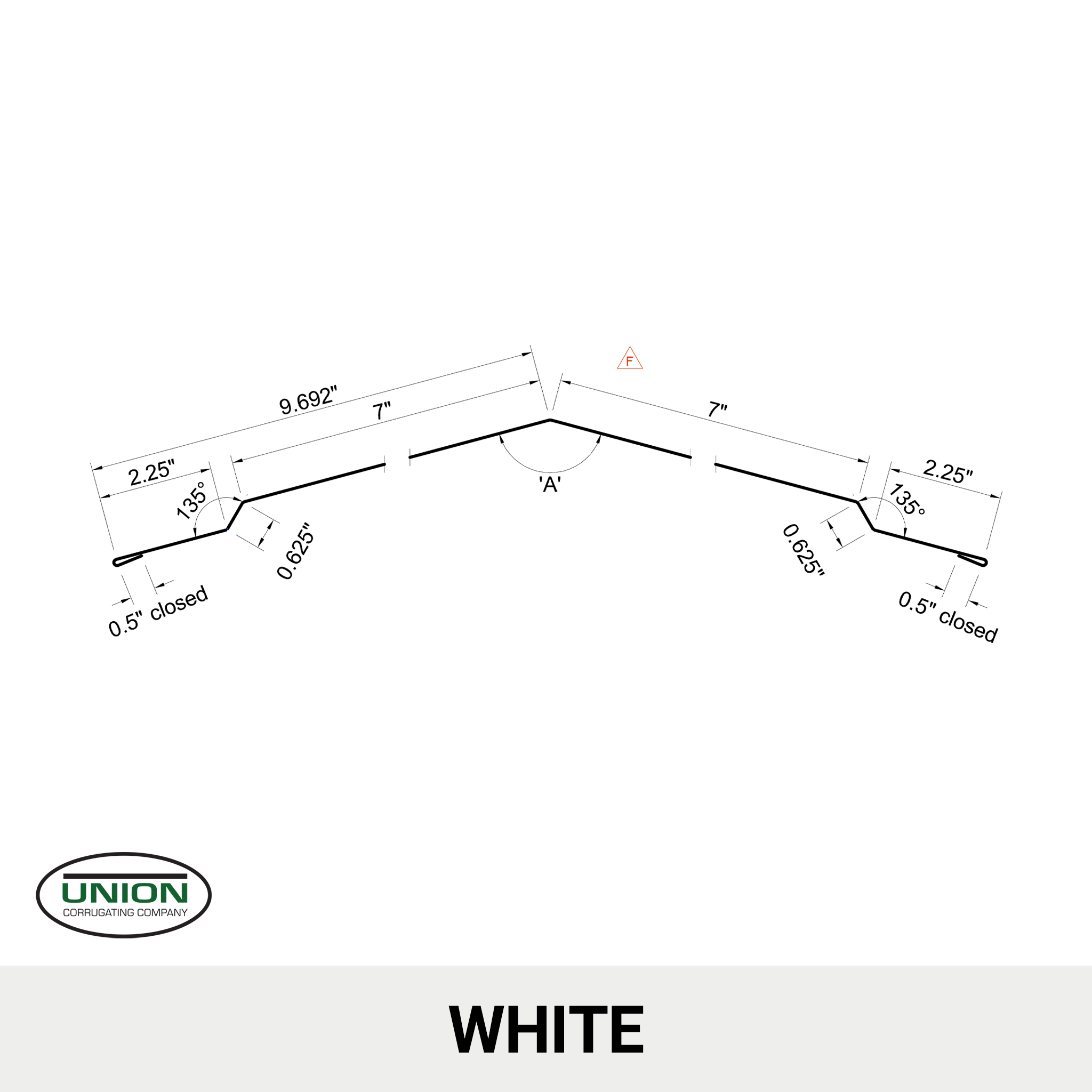 MasterRib® Ridge Cap - 29 ga. - 10'6"