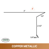 MasterRib® T-Style Drip Edge - 29 ga. - 10'2"