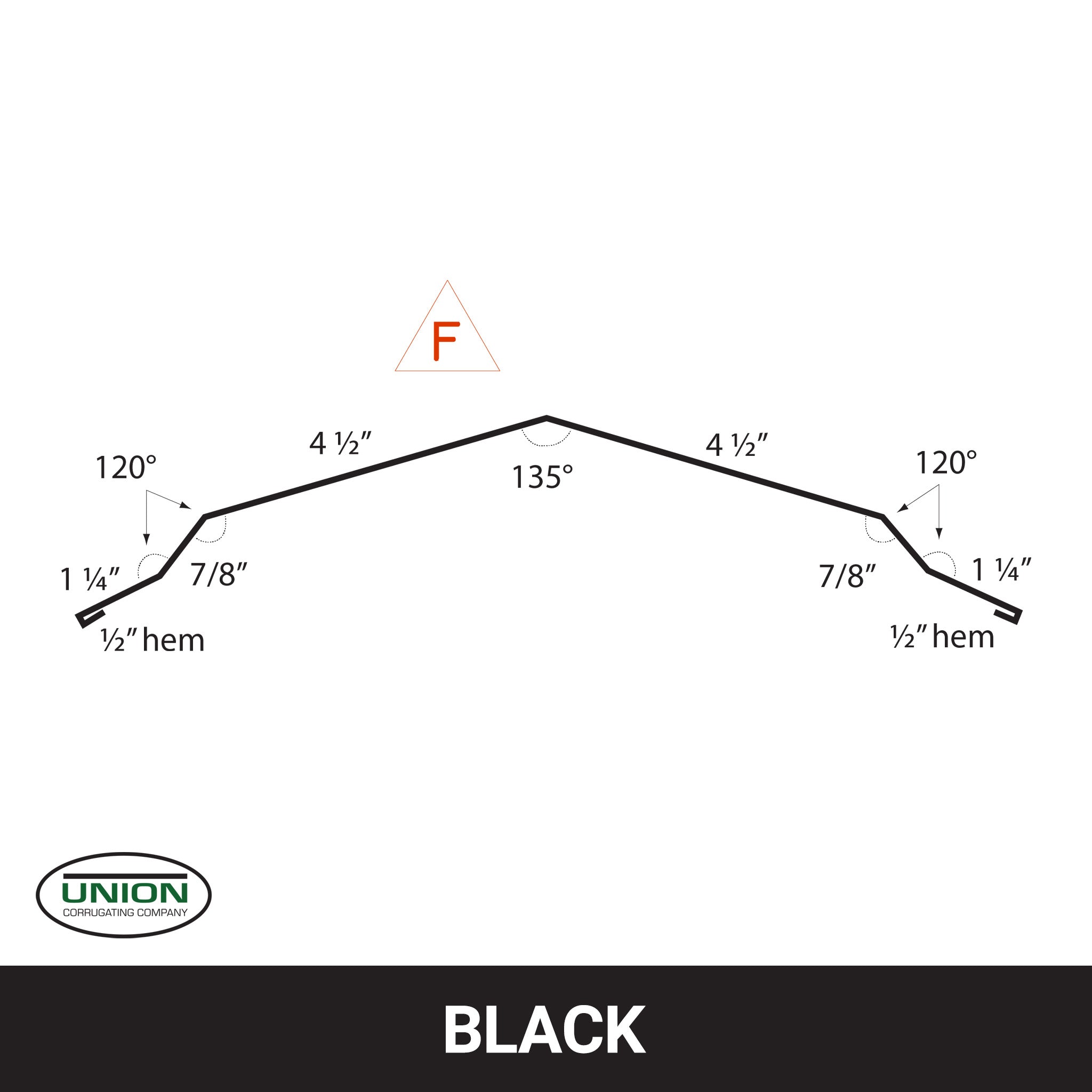 MasterRib® Ridge Cap - 29 ga. - 10'6"