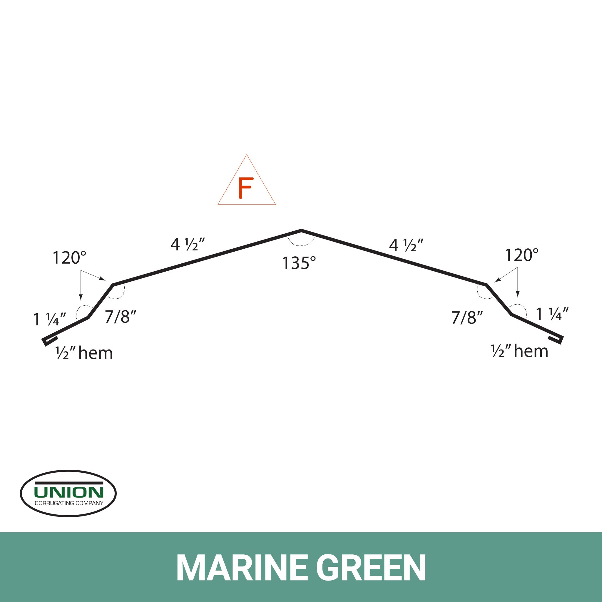 MasterRib® Ridge Cap - 29 ga. - 10'6"