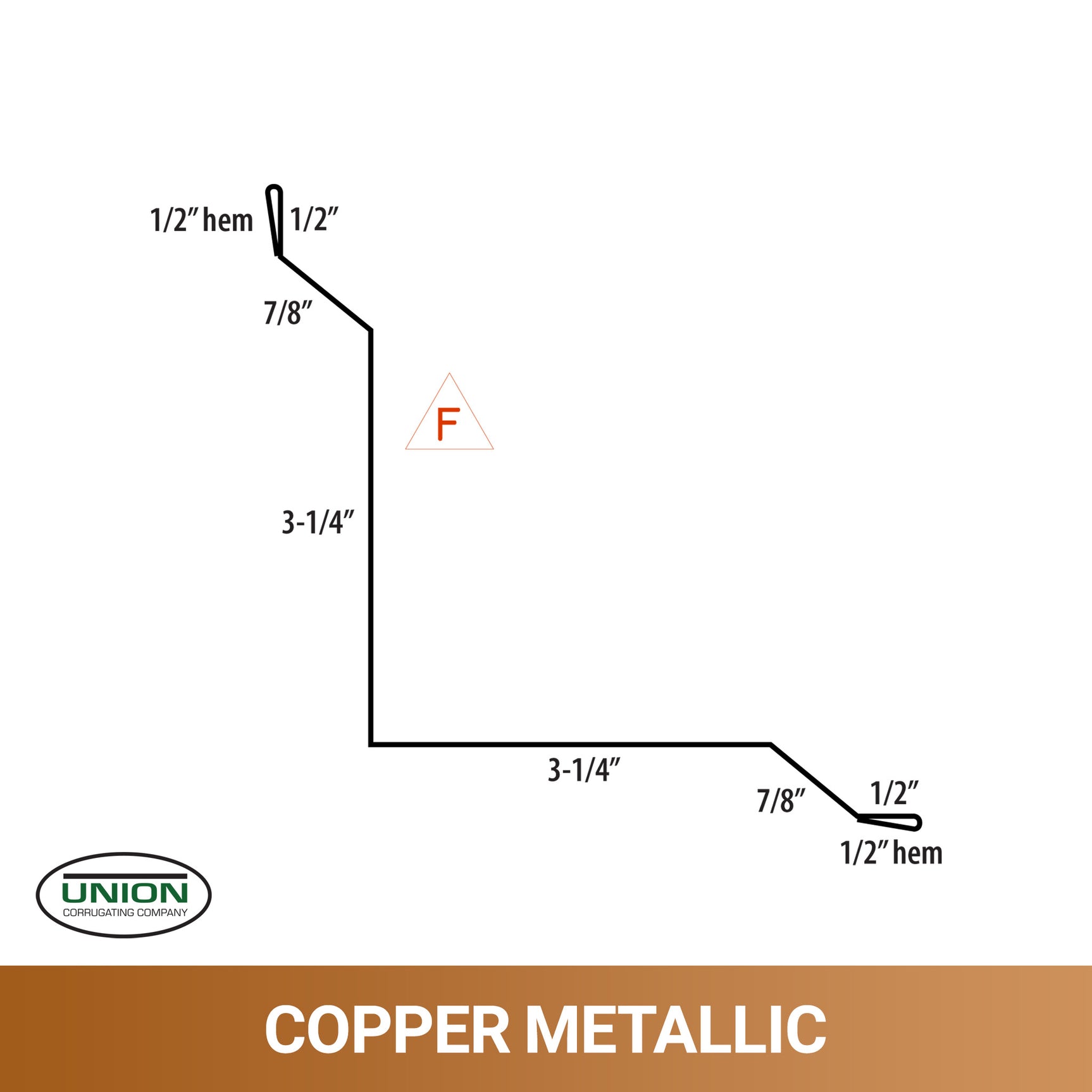 MasterRib® Inside Corner Trim - 29 ga. - 10'2''