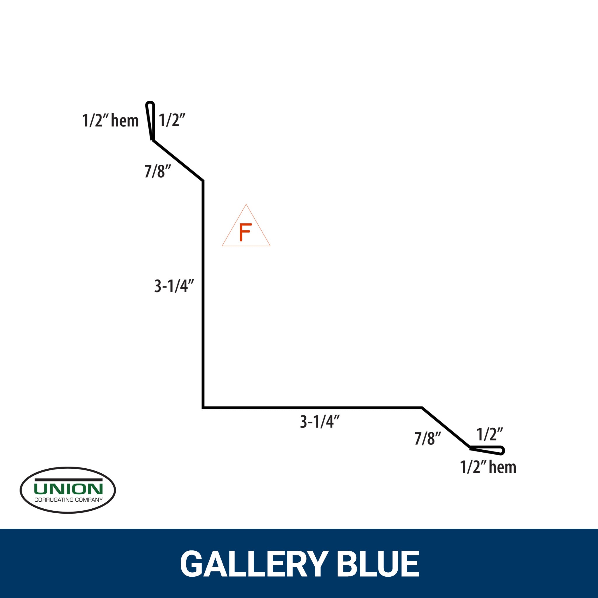 MasterRib® Inside Corner Trim - 29 ga. - 10'2''