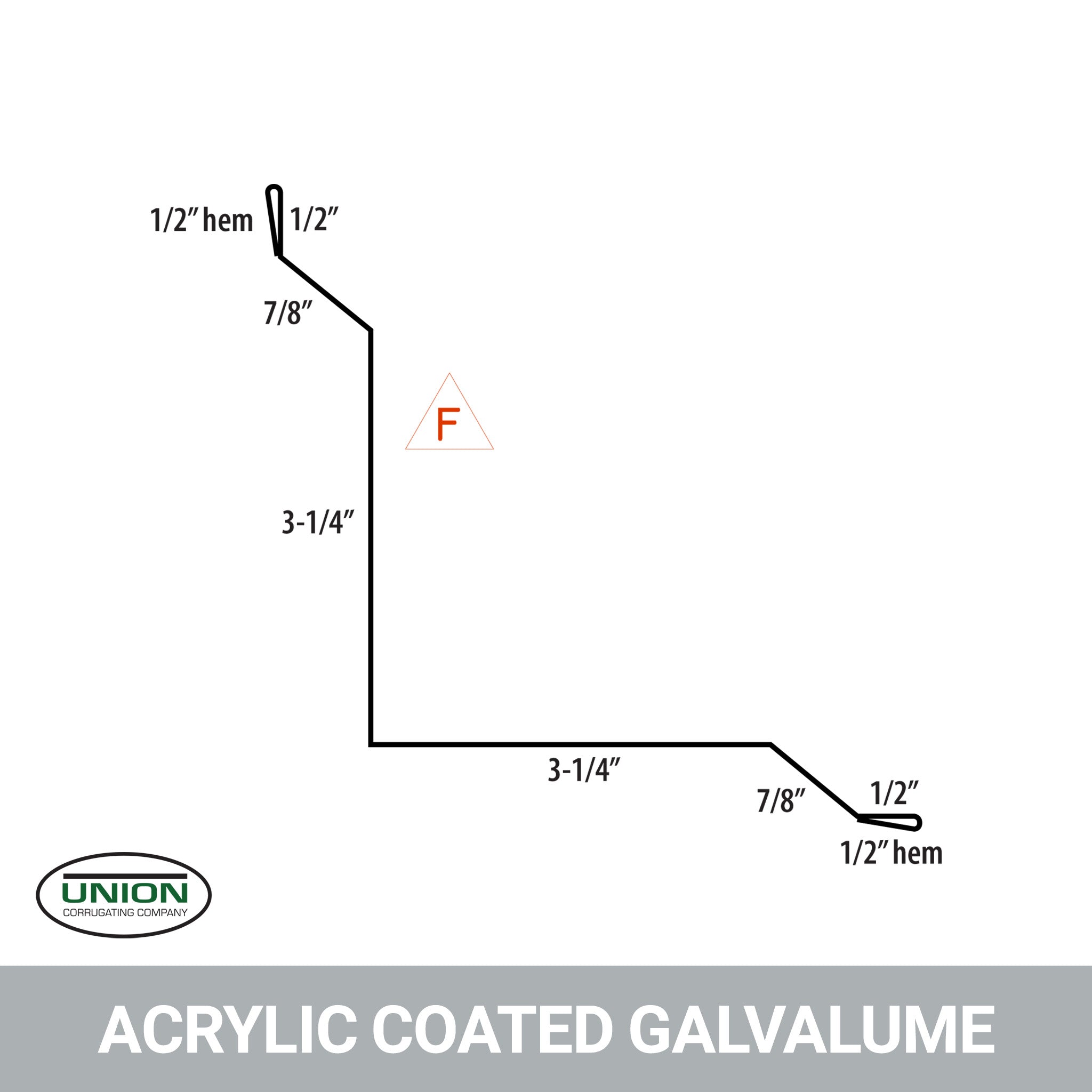 MasterRib® Inside Corner Trim - 29 ga. - 10'2''