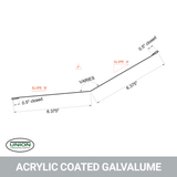 MasterRib® Slope Transition Flashing (Lower Gambrel Trim)