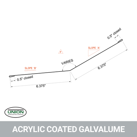 MasterRib® Slope Transition Flashing (Lower Gambrel Trim)