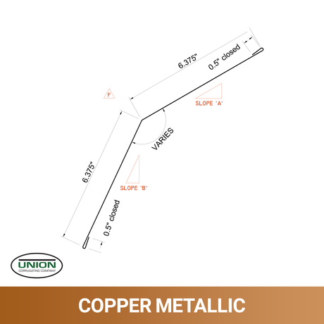 MasterRib® Upper Gambrel Flashing - 29 ga. - 10'2"