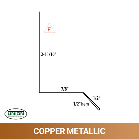 MasterRib® Drip Cap - 29 ga. - 10'2''