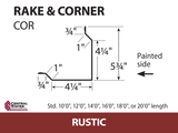 Rake & Corner - 29 ga. (Various Lengths)