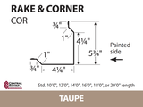 Rake & Corner - 29 ga. (Various Lengths)