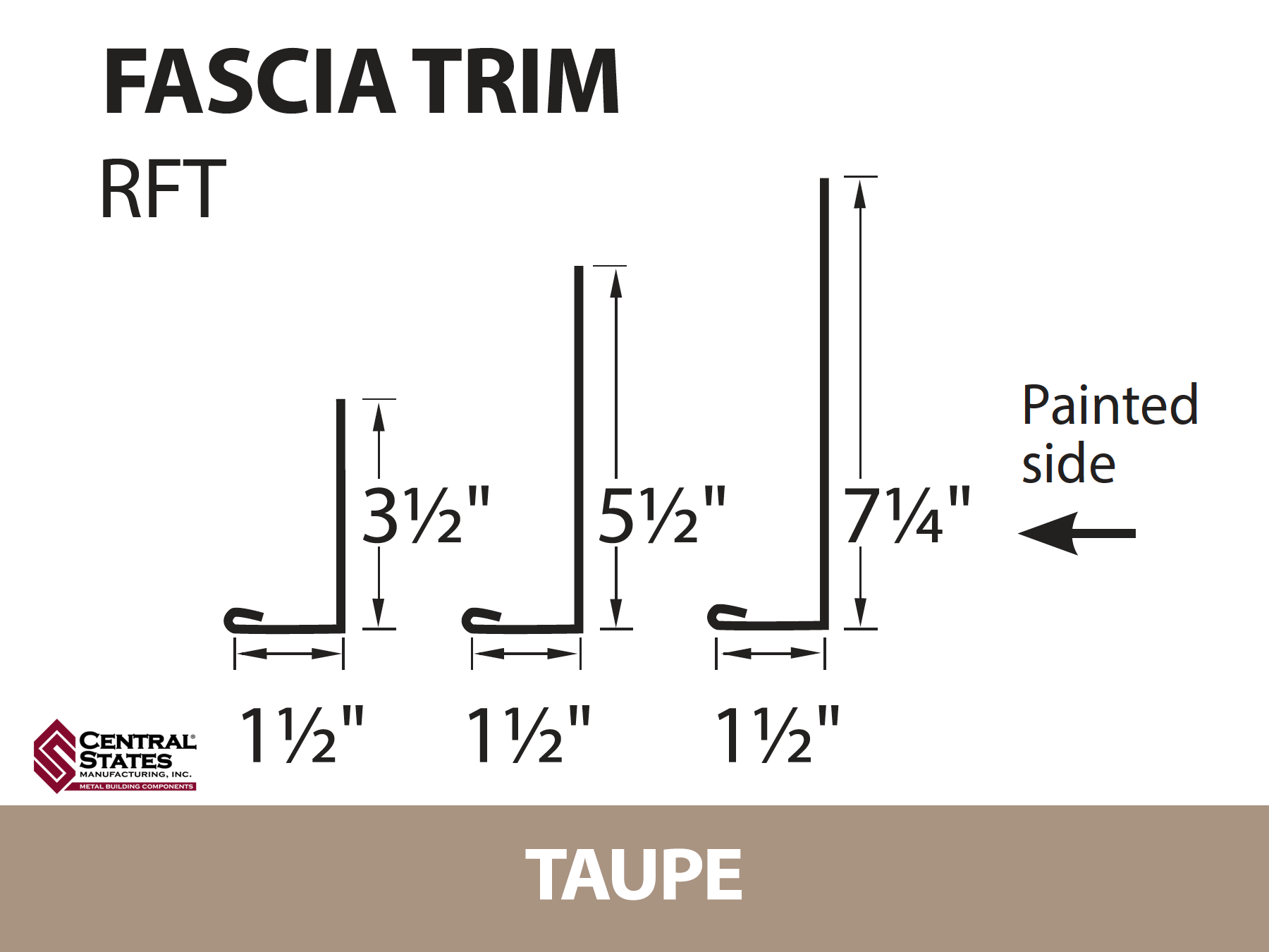Residential Fascia Trim 10'2"