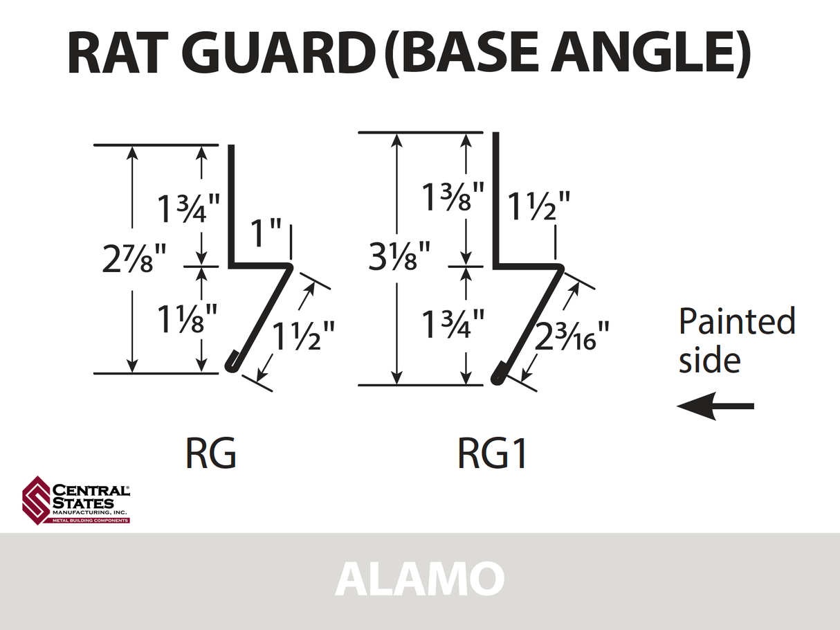 Base Angle 10'2" - 29 ga. -  CSM Trim