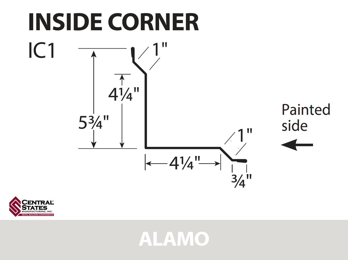 Inside Corner - 29 ga. - 10'2"