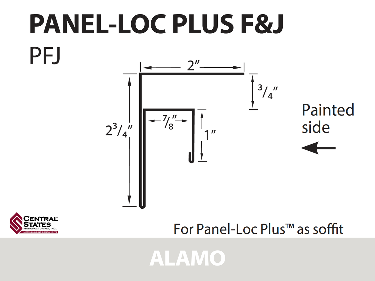 Panel-Loc Plus™ C&T Trim 10'2" - 29 ga.