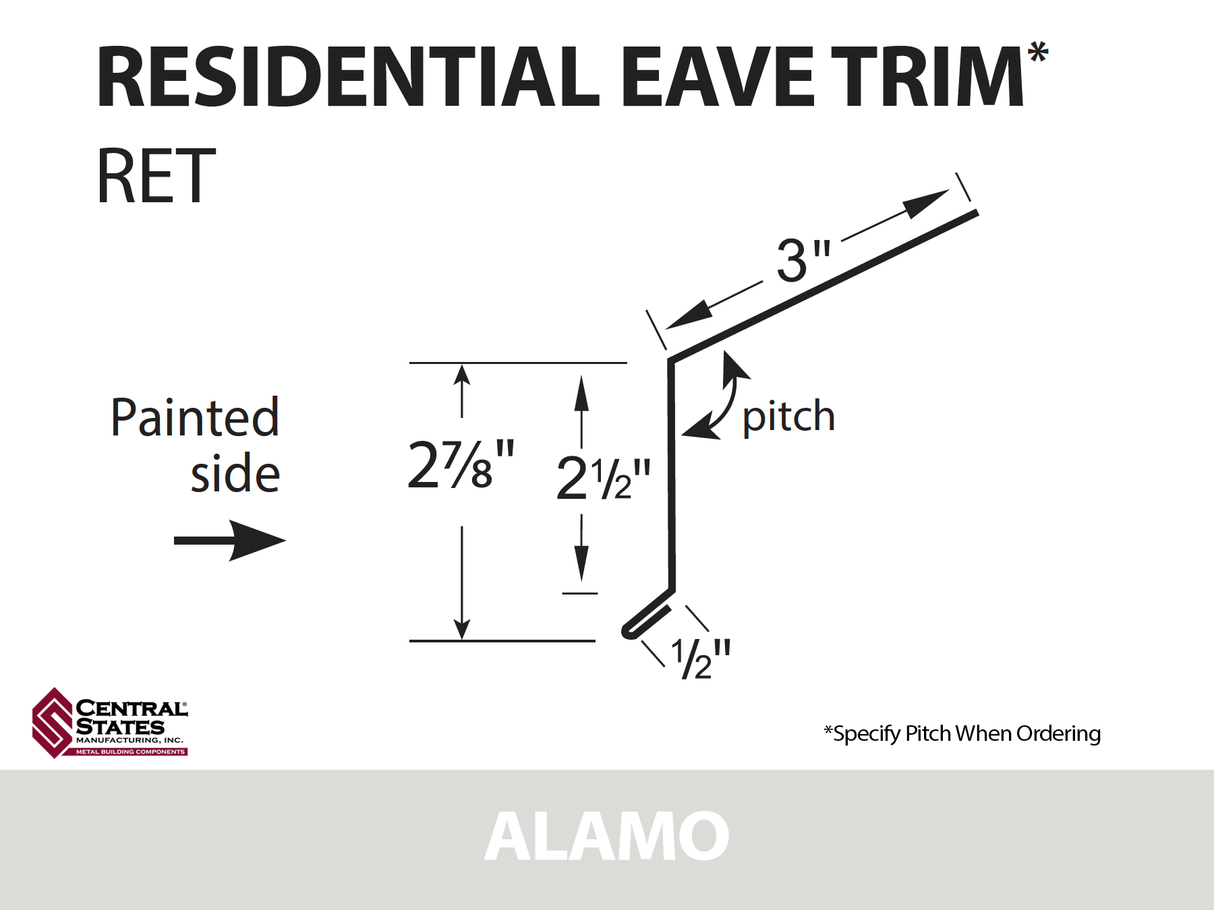 Residential Eave 10'2" - 29 ga.