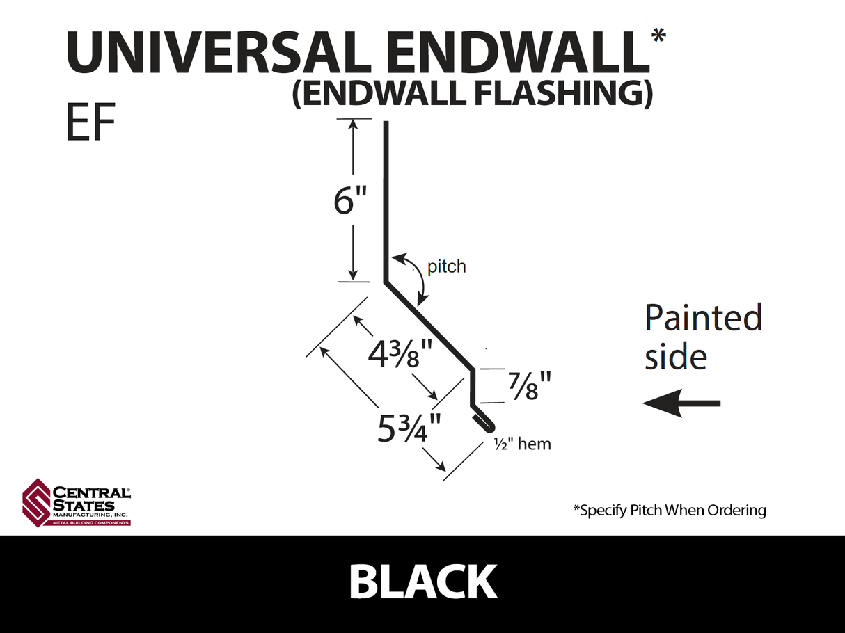 Universal Endwall 10'2" - 29 ga.