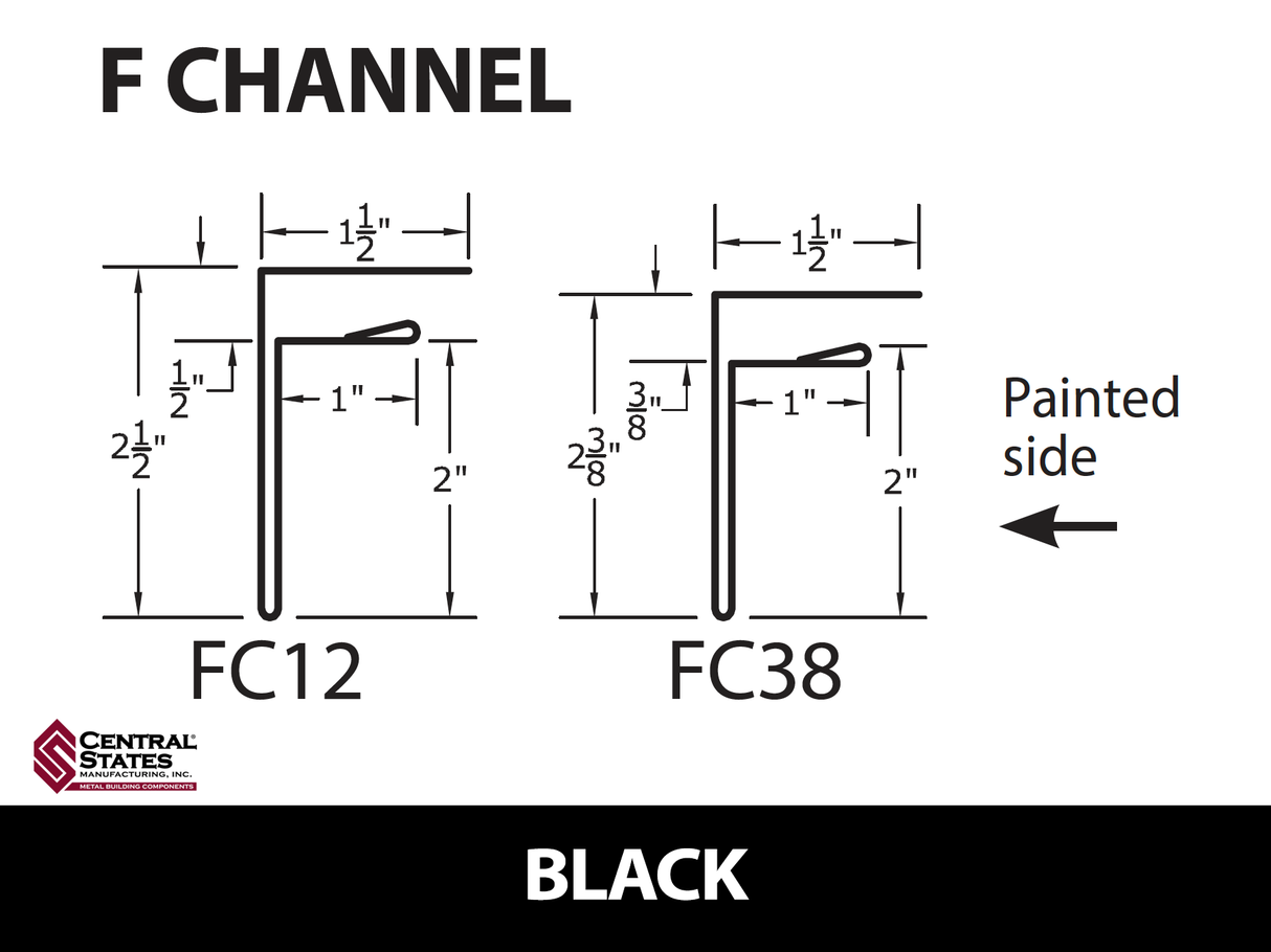 F-Channel 10'2" - 29 ga.