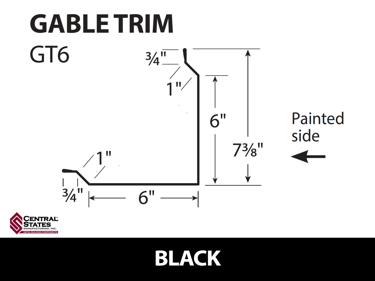 Gable Trim 10'2" - 29 ga.