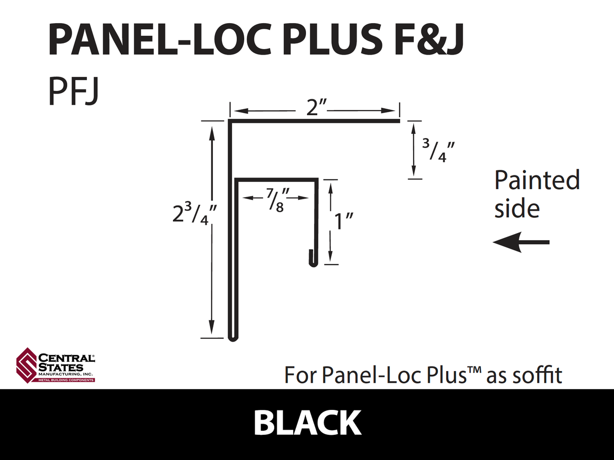 Panel-Loc Plus™ C&T Trim 10'2" - 29 ga.