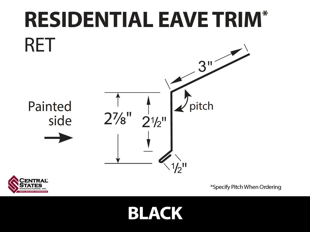 Residential Eave 10'2" - 29 ga.