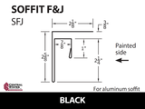 Soffit F&J Channel 10'2" - 29 ga.