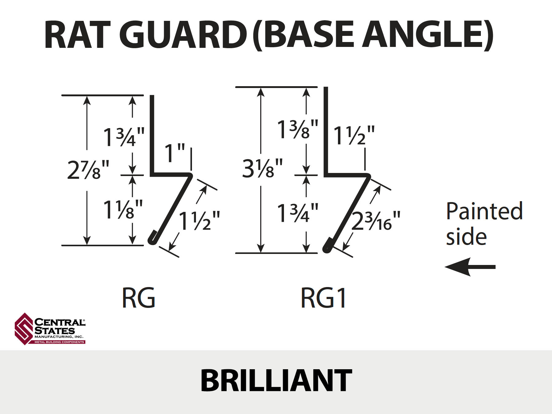 Base Angle 10'2" - 29 ga. -  CSM Trim