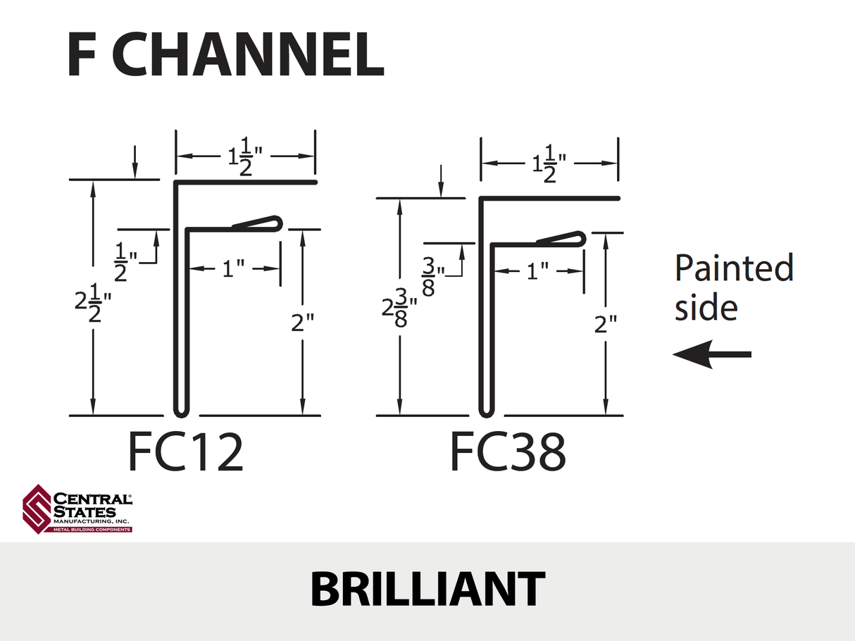 F-Channel 10'2" - 29 ga.