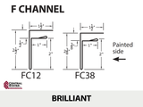 F-Channel 10'2" - 29 ga.