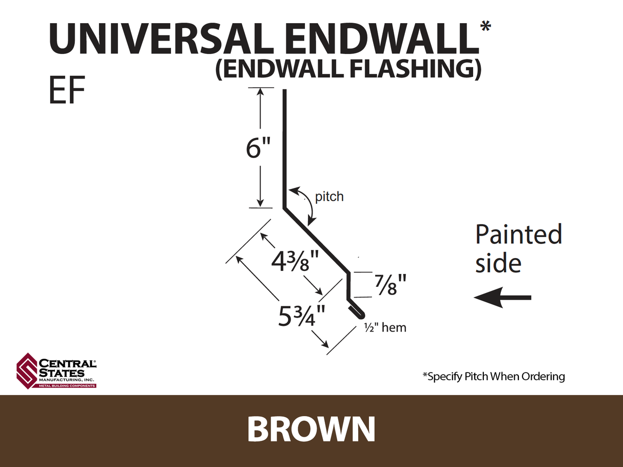 Universal Endwall 10'2" - 29 ga.