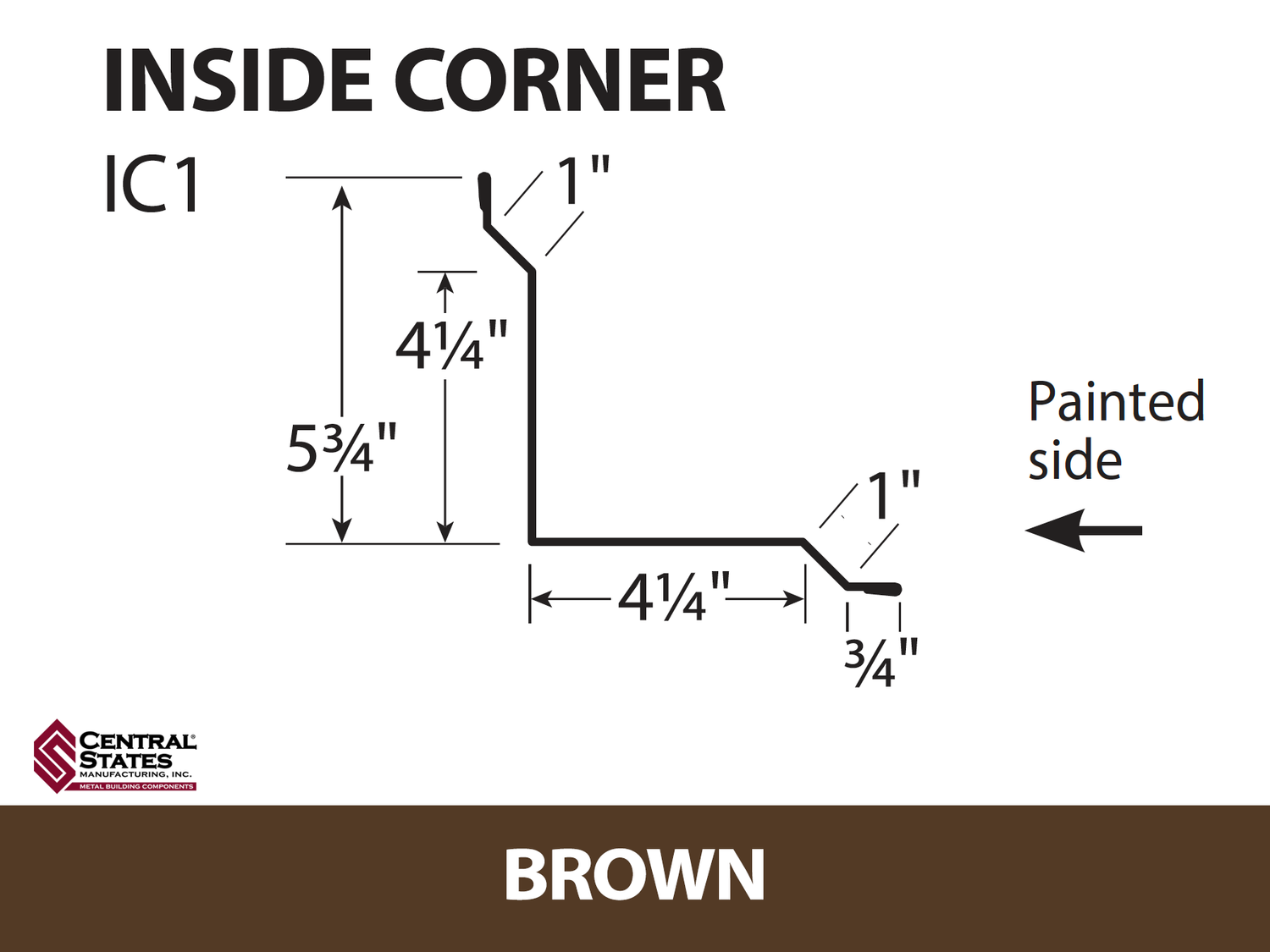 Inside Corner - 29 ga. - 10'2"