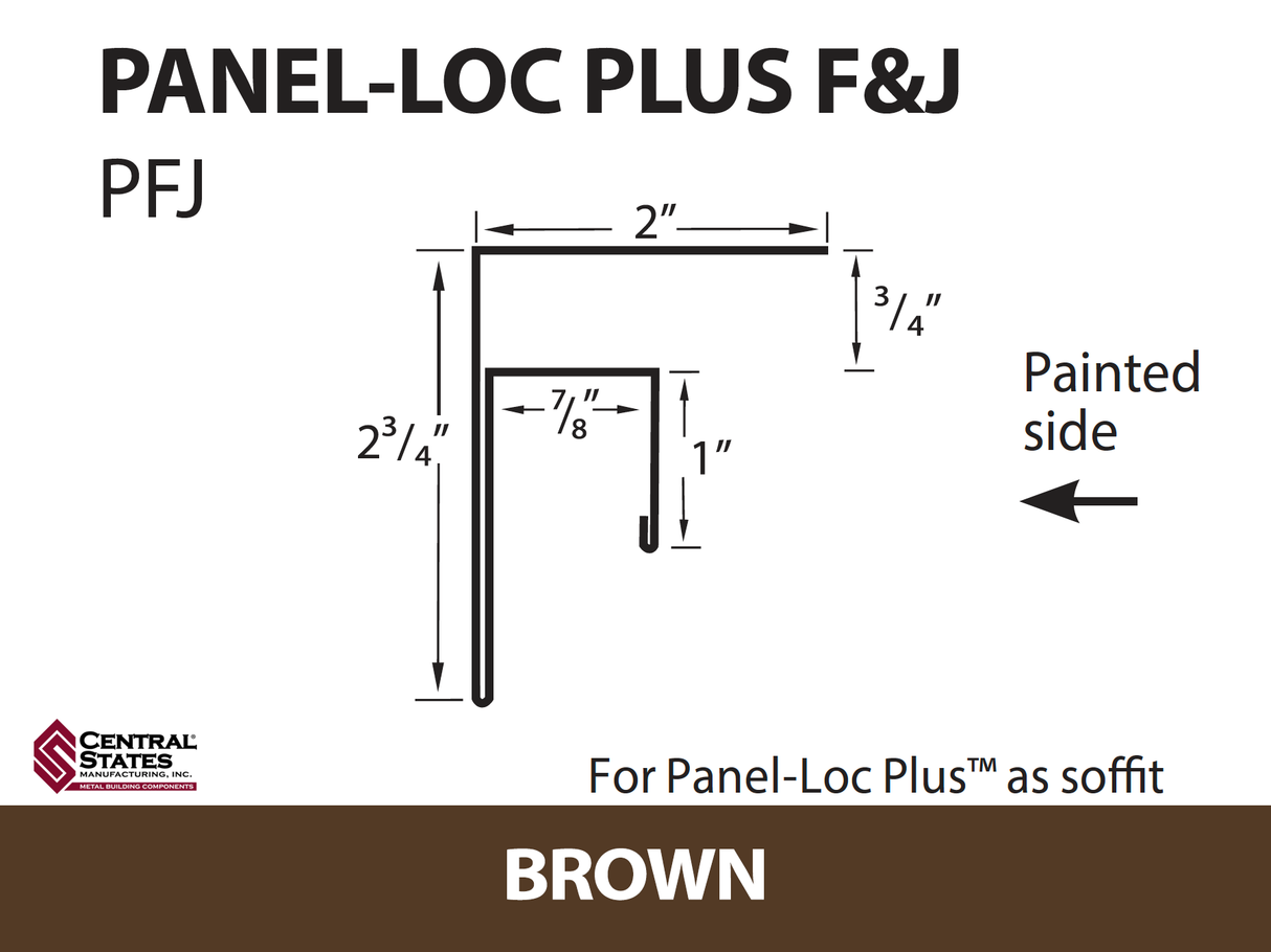 Panel-Loc Plus™ C&T Trim 10'2" - 29 ga.