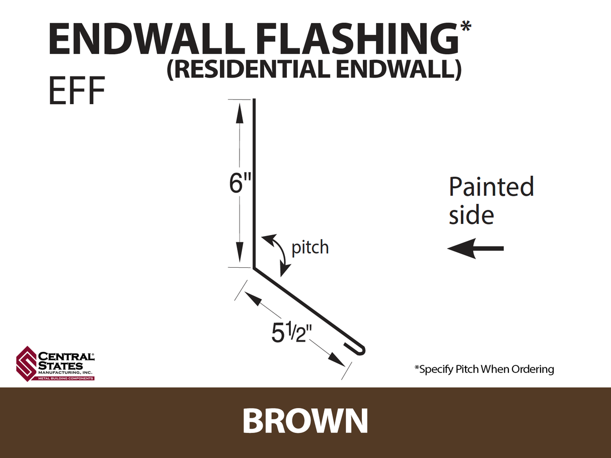 Endwall Flashing - Residential Endwall 10'2" - 29 ga.
