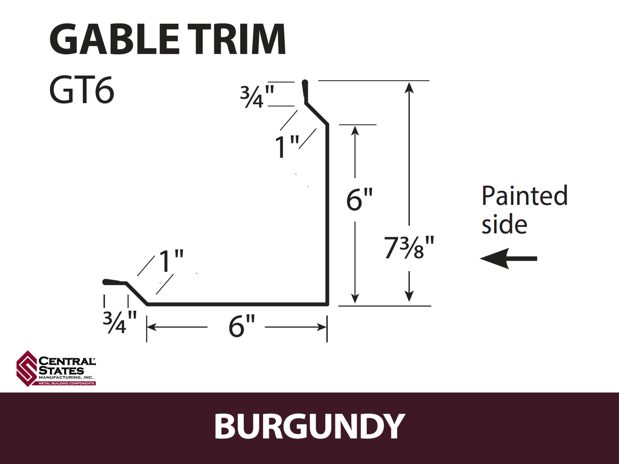 Gable Trim 10'2" - 29 ga.