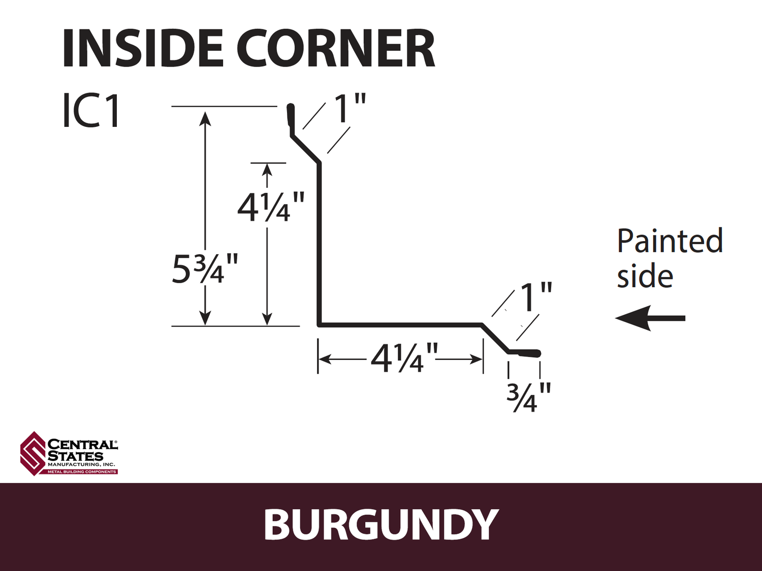 Inside Corner - 29 ga. - 10'2"