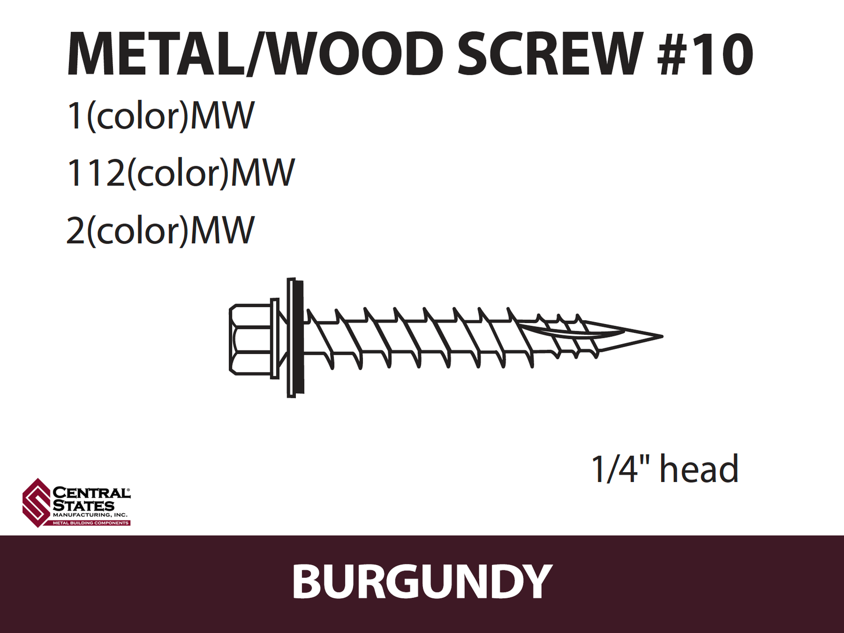 #10 Wood Screw - 250 qty